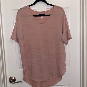 Pink dress top, stretchy material, L